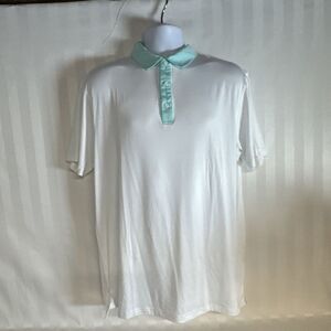 Head Sportswear Men's Two-Tone Solid Polo Shirt, XL  White/Ocean‎